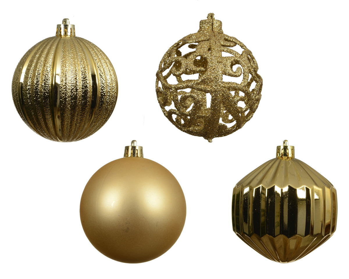 Julekule, uknuselig i polystyren, 8cm