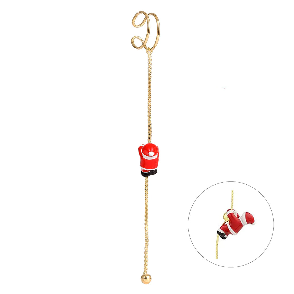 Ear cuffs, lang med julenisse og kort med HoHoHo