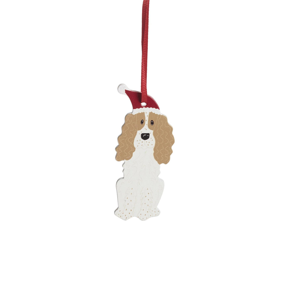 Tre-ornament, springer spaniel, H.8cm