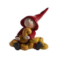 Nisse, safransbolle-motiv, stor, H.10,5cm