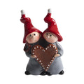Nisse med hjerte, H.10cm