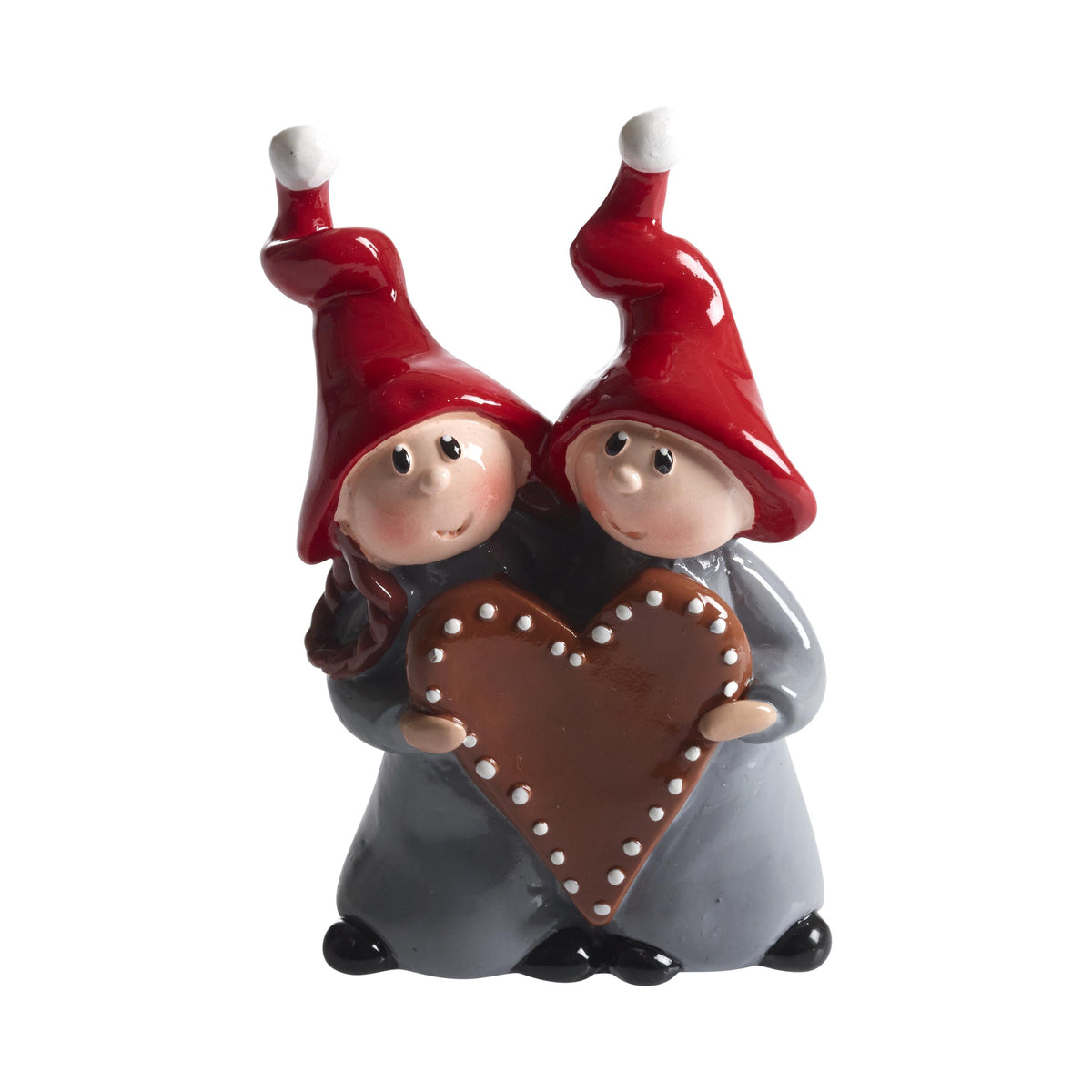 Nisse med hjerte, H.10cm