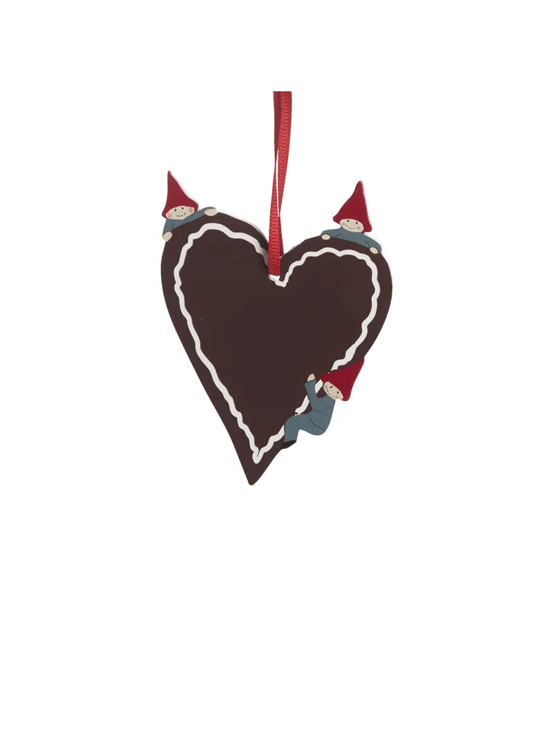 Tre-ornament, pepperkakemann, H.10cm