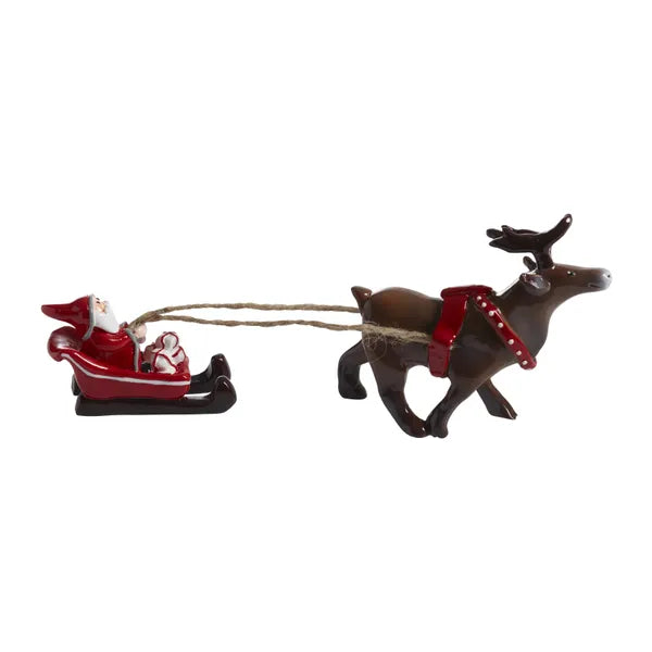 Nisse med slede, L.17cm