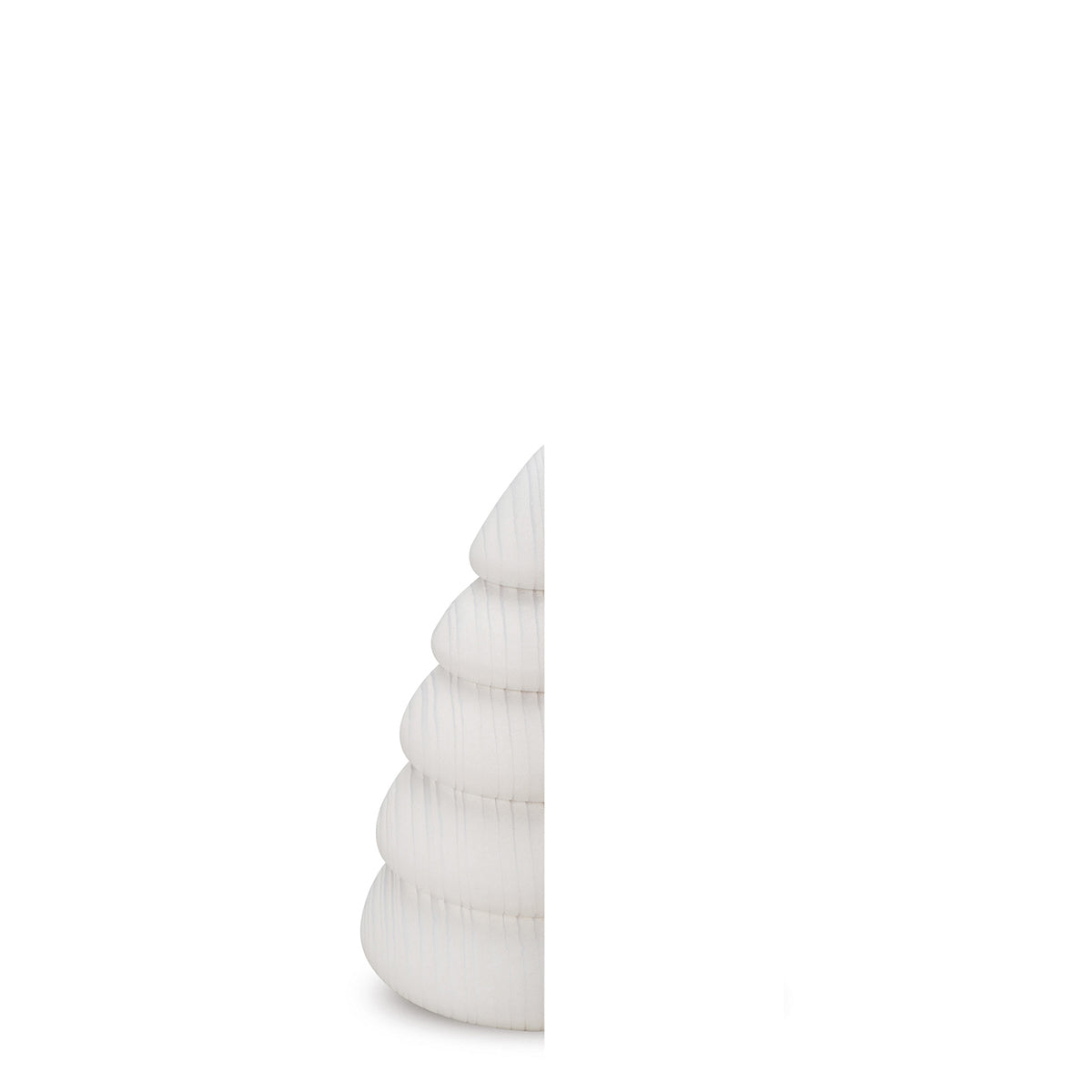 Halvt vintertre, liten - 9,5 cm, hvit