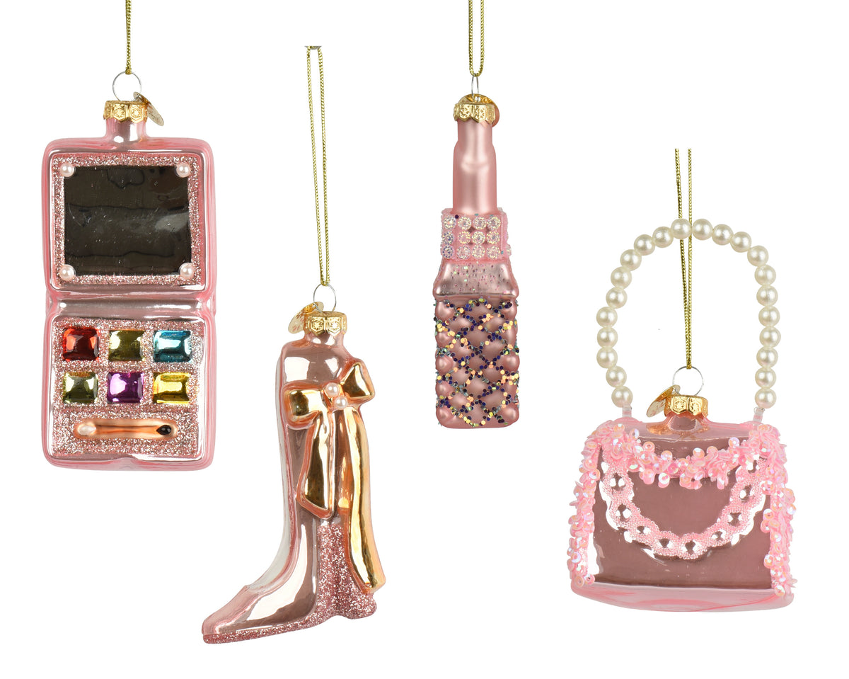 Figur i glass med glitter, mix (124083)