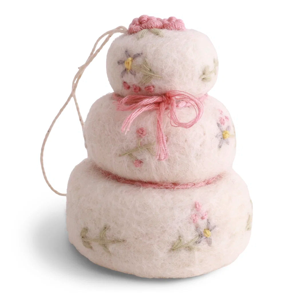 Kake med broderi, 7 cm