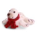 Baby sel med rød skjerf, 4 cm