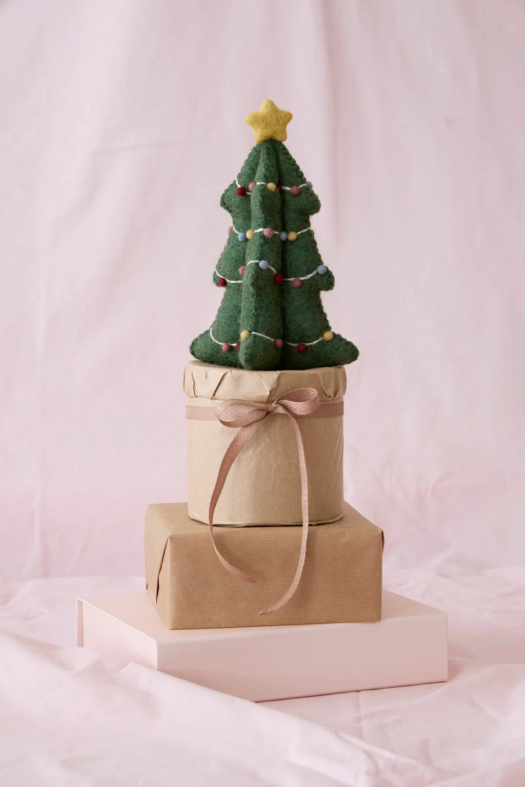 Juletre med girlander, 22 cm
