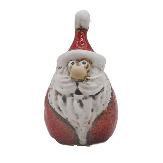 Tomte med skjegg, rød, H 7cm