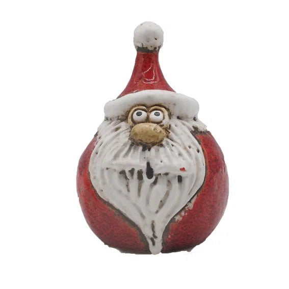 Tomte med skjegg, rød, H 10cm