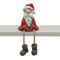 Tomte med hengende ben, H 10cm, rød