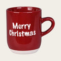 Tekstmugg, «Merry Christmas», H 9,5cm, rød