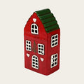 Keramikhus, rødt, H 22,5cm