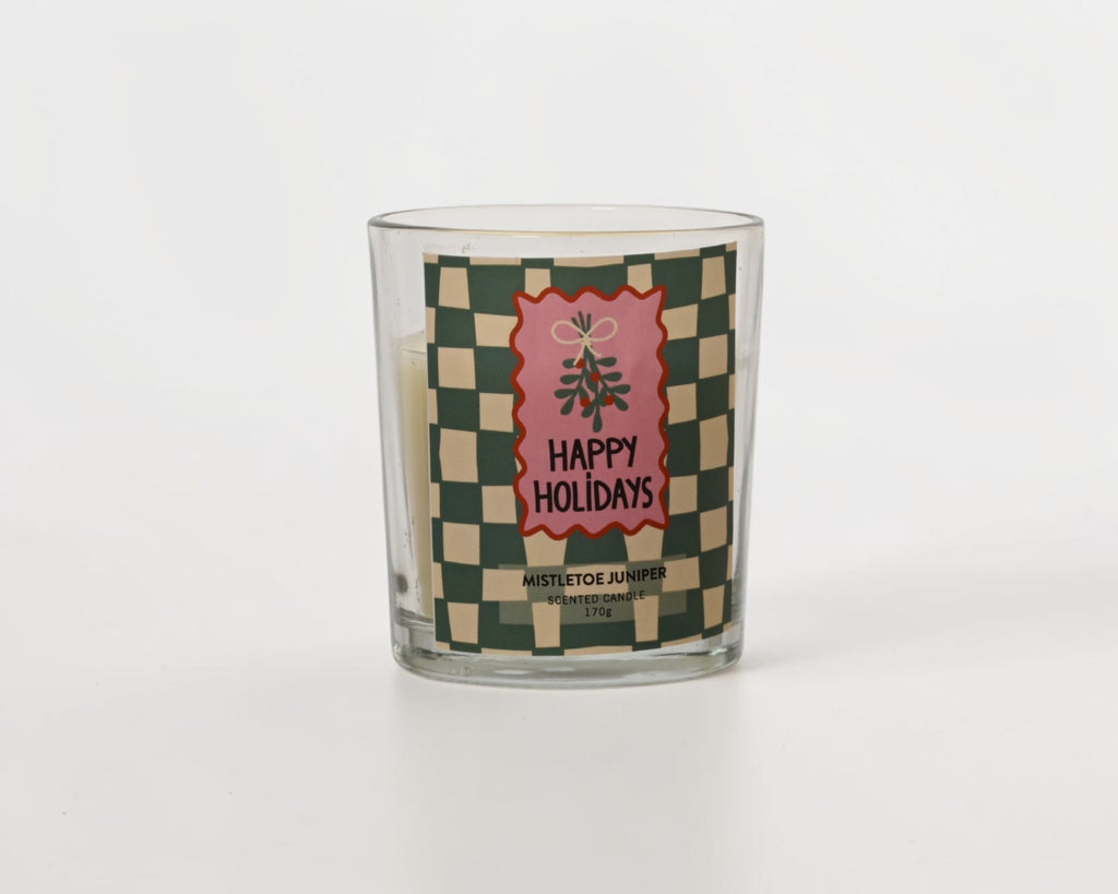 Duftlys i glass - fargerik