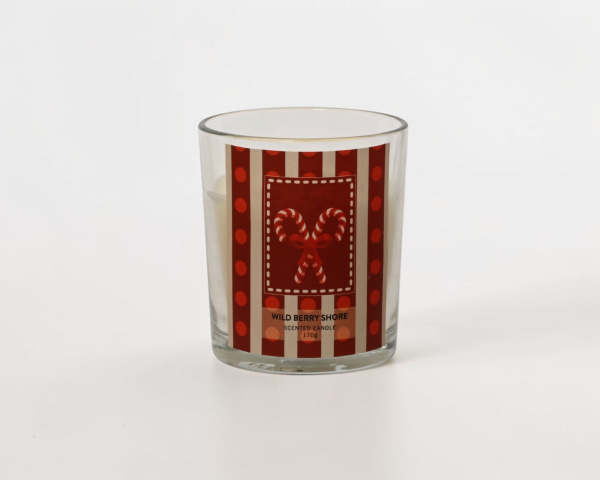 Duftlys i glass - fargerik