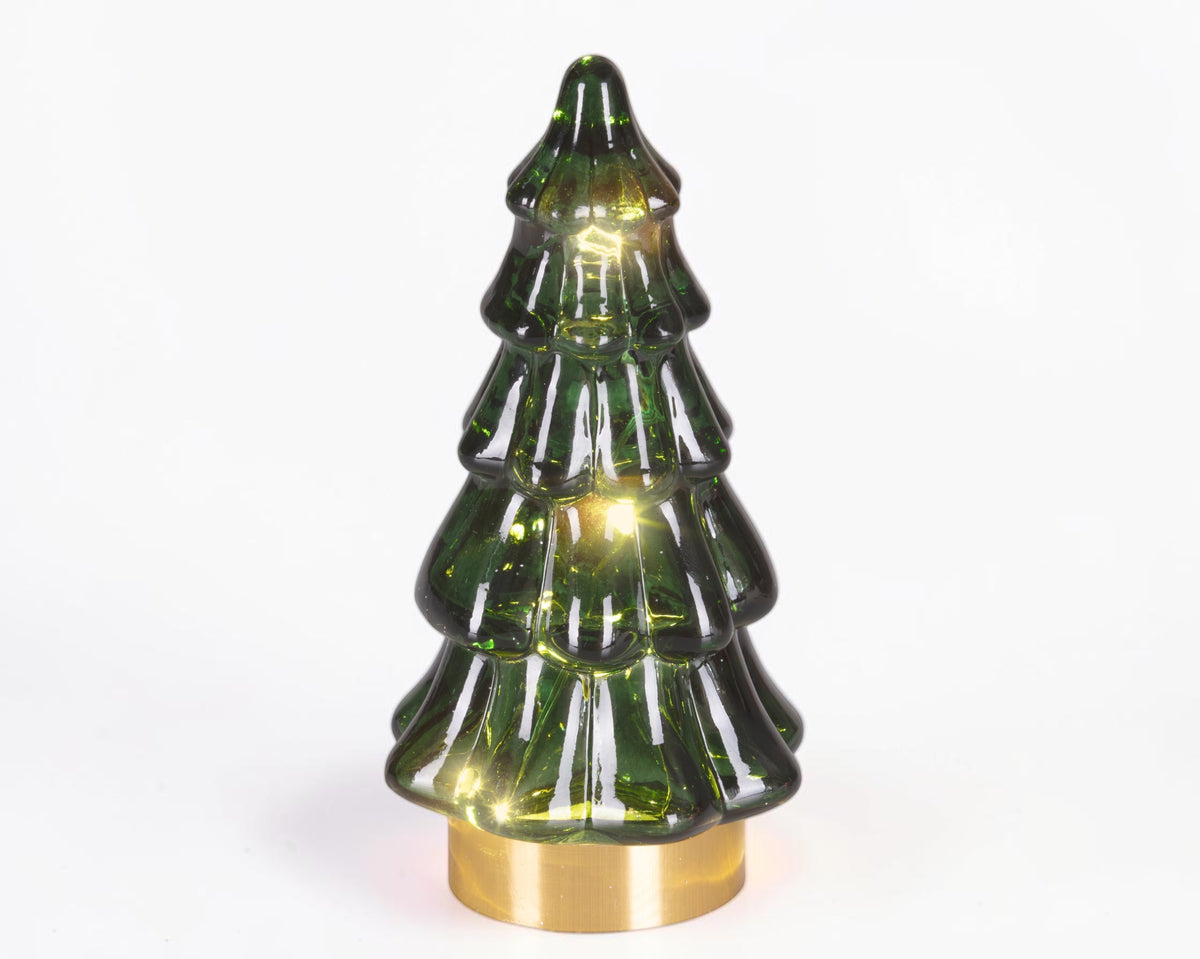 Liten julegran med LED-lys