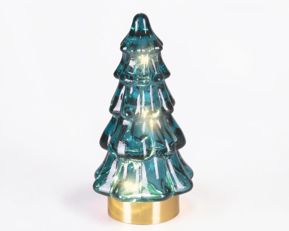 Liten julegran med LED-lys