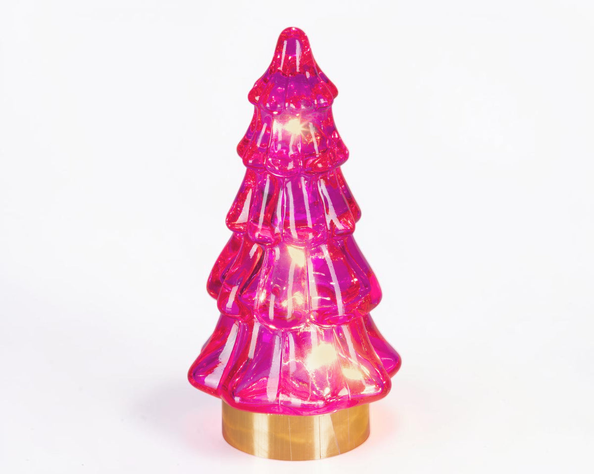 Liten julegran med LED-lys