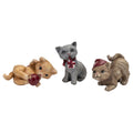 Katter, 3 stk, H.2,5-3,3cm