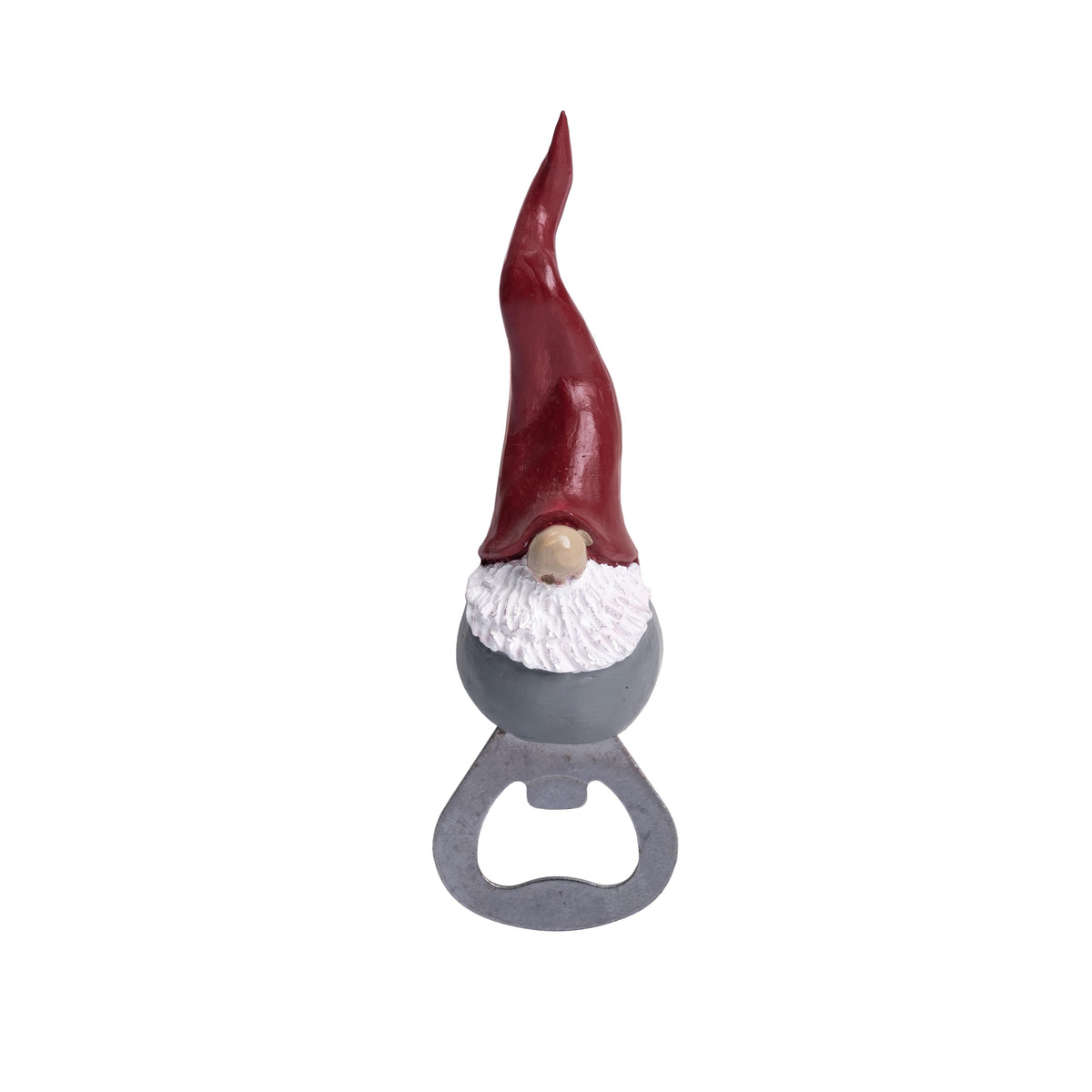 Flaskeåpner, julenisse med høy hatt, L.13cm