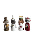 Lucia 4-pakning, hunder, H.4,8-5,8cm