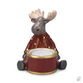 Juleelg for varmelys, vinrød, H 9,5cm