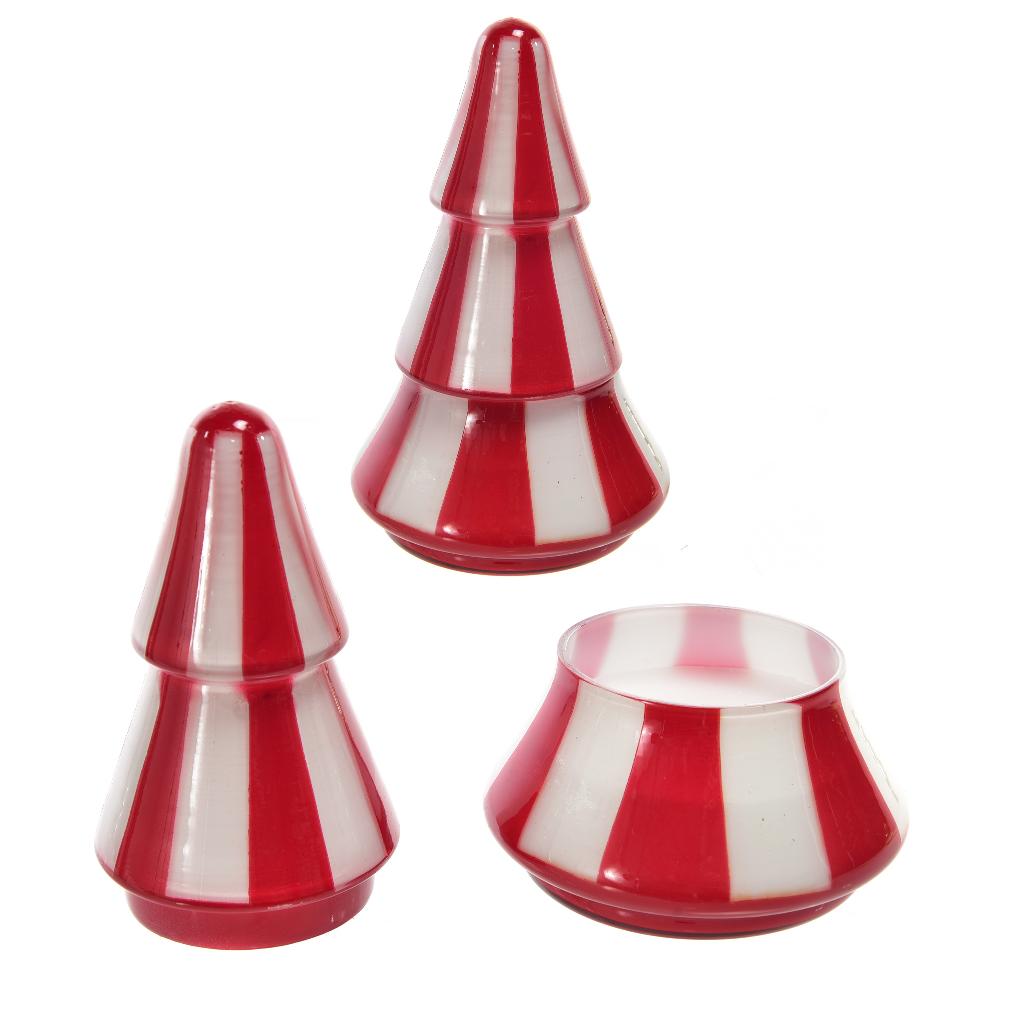 Duftlys i glass, juletreform