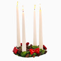 Adventsstake med kongler