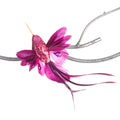 Kolibri med paljetter på klype, lilla/rosa, 18 cm