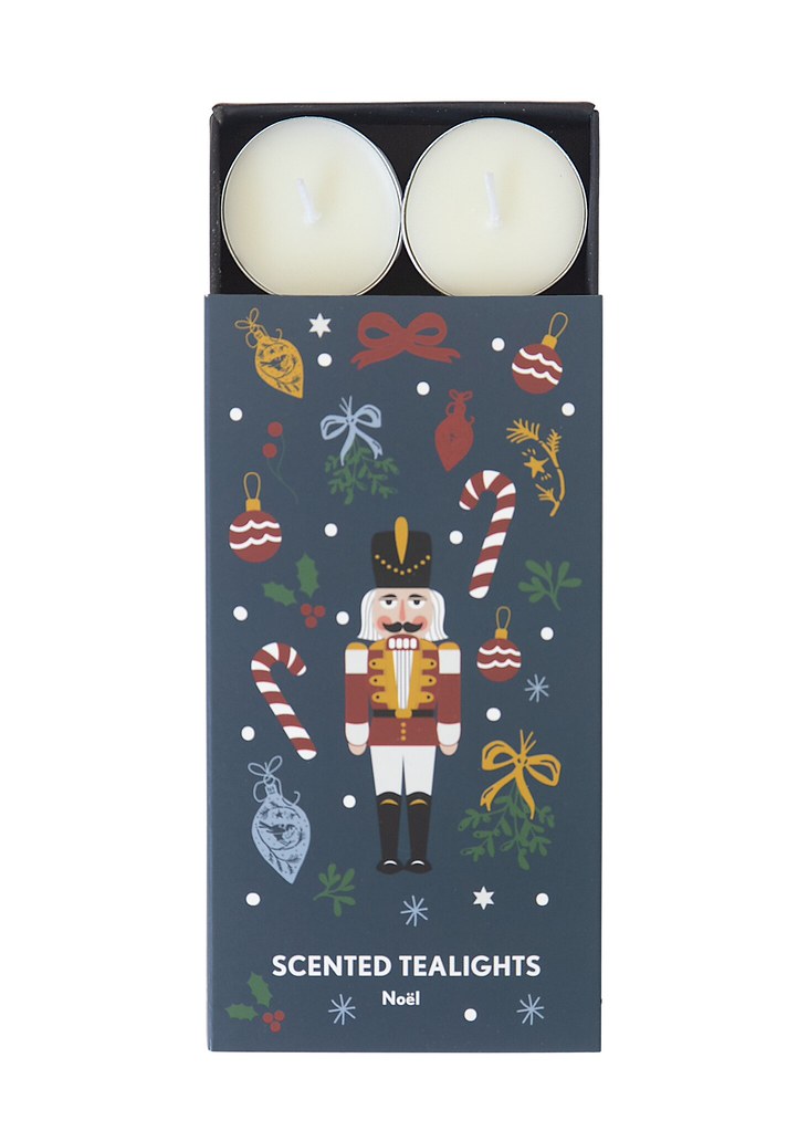 Fyrfadslys med Noël-motiv, 8 stk