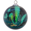 Glasskule, håndmalt, Nordlys